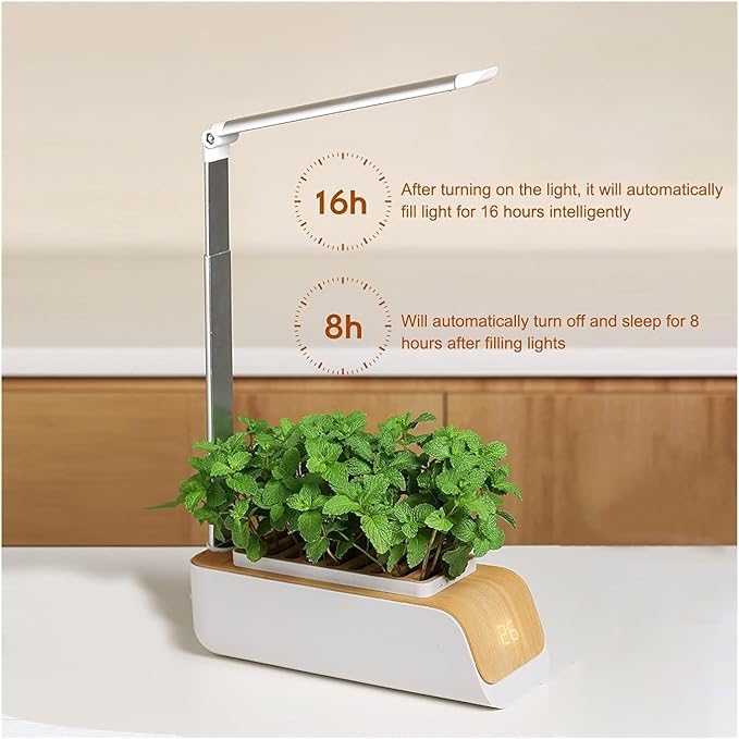 Indoor Hydroponics System Indoor Garden Full Spectrum Grow Light Soilless Cultivation Indoor Garden Planter Grow Lamp Nursery Pots Gardening Gifts for Women Mom wyqdp240305