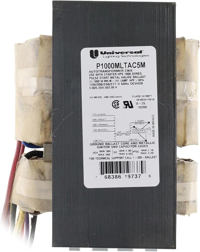 Universal Lighting Technologies P1000MLTAC5M-700C Pulse MH Ballast 1000W M141 120/208/240/277V