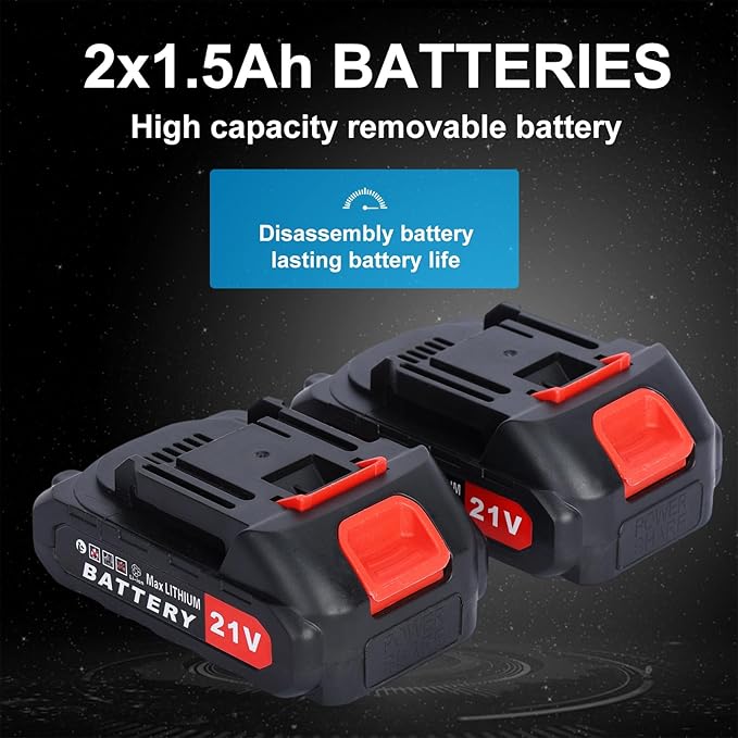 Honrane Cordless Leaf Blower18V/21V Electric Leaf Blower Cordless with Battery and Charger 130MPH 150CFM High Speed Leaf Blower with 5 Tubes 1.5Ah Lightweight Battery Powered Leaf Blowers for Lawn