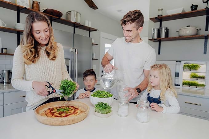 Indoor Garden Fully Automated LED Growing Unit for Microgreens Herbs Leafy Greens Organic Soil-Based Low/No Maintenance Easy Standalone Unit Designed &amp Assembled in The USA