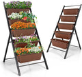 Safstar 5-Tier Vertical Raised Garden Bed Freestanding Garden Planter with 5 Container Boxes Elevated Planter for Vegetables Fruits Flowers Herbs Good for Indoor &amp Outdoor Use (Brown 2)