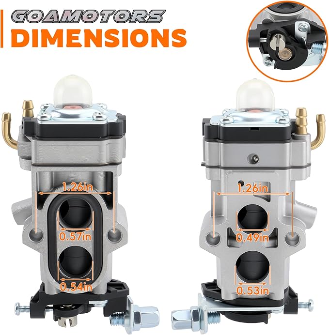 EBZ6500 Carburetor Kit for RedMax Backpack Blower EBZ7001 EBZ5150 EBZ5100 EBZ5150RH EBZ5100RH EBZ6500RH EBZ7001RH EBZ8001 EBZ8001RH EBZ6500 With Air Fuel Filter #848H108100 505183101