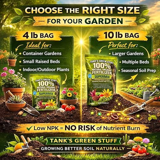Tank's Green Stuff 100% Organic SuperMix Fertilizer 10 lb