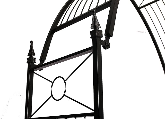 1.Go Steel Garden Arch 8'2 High x 4'7 Wide Garden Arbor for Various Climbing Plant Outdoor Garden Lawn Backyard