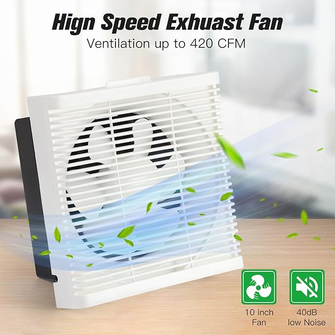Solar Powered Exhaust Fan 25W Solar Panel +10 Shutter Ventilation Vent Fan for Outside Greenhouse Chicken Coop Shed Pet House