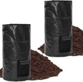 Compost Bin Reusable Yard Waste Bags Outdoor Compost Bin Bags for Garden Yard 34 Gallon
