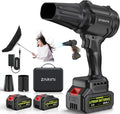 Cordless Leaf Blower 980000 RPM Handheld Leaf Blower with 2 X 4.0Ah Batteries &amp Charger Lightweight Leaf Blowers for Patio Cleaning Lawn Care Leaves Dust - Cool Black