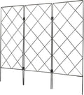 Kisangel Multipurpose Folding Iron Plant Support Rack for Climbing Plants and Vines Garden Trellis Frame Suitable for Outdoor Vegetable and Flower Gardens