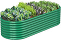 FRIZIONE 6FT(L)×3FT(W)×2FT(H) Raised Garden Bed OutdoorRaised Garden Beds for Flower Raised Planter Box Outdoor for Herb Vegetable-Dark Green
