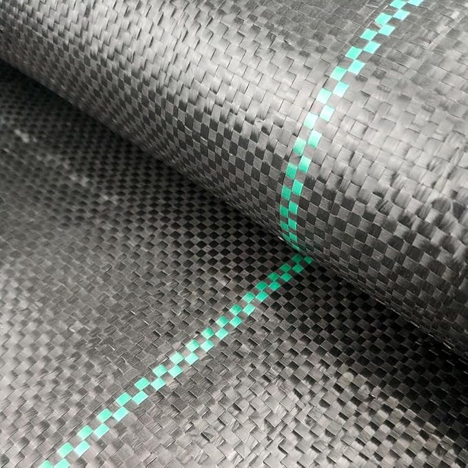 MTB Supply 3 Ft Width by 150 Ft Length Landscape Fabric Woven Weed Barrier PP Black