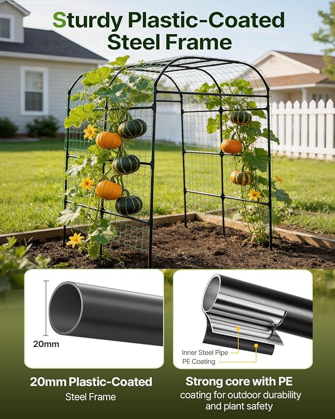 Suteck Tall Garden Arch Trellis 7.5ft – Metal Garden Arch for Climbing Plants Easy Assembly Outdoor Trellis for Vines &amp Flowers Home Gardeners