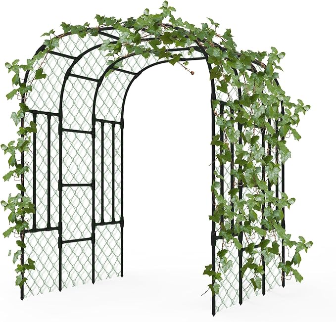 Trellis for Climbing Plants Outdoor - Size of The Grape Vine Trellis: 71 * 69 * 79 inch - Cucumber Trellis for Raised Bed Garden Trellis for Climbing Plants Cucumber Vegetable Tomato