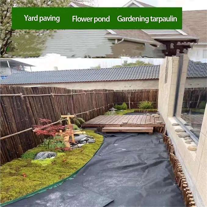 Weed Fabric Garden Weed Barrier Landscape Fabric Durable and Heavy-Duty Weed Removal for Road Construction Projects(80x1000cm)