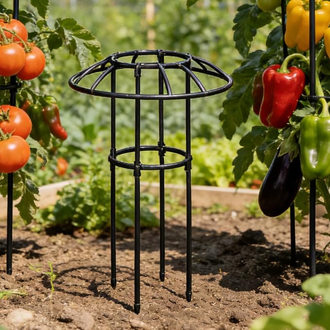 Umbrella Trellis | Decorative Vertical Rustproof Stable Climbing Plants Support | Outdoor Flower Support Cagefor Vine Rose Clematis Vegetable Dragon Fruit Cucumber Hydrangeas Jasmine