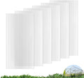 UMIG 6 PCS 4' x 2' x 0.32'' Polycarbonate Greenhouse Panels Twin-Wall Waterproof UV Protected Corrugated Plastic Roof Panels Sheets Clear Replacement Panels for Greenhouse Outdoor Plant