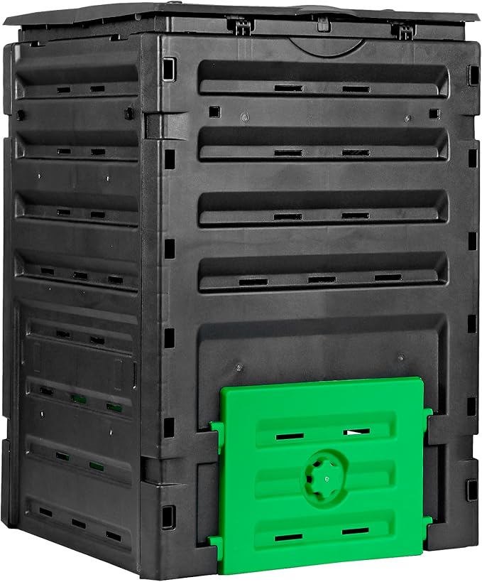JupiterForce 120 Gallon Large Compost Bin BPA Free Outdoor Composting Tumblers for Garden Patio Easy Assembling Fast Creation of Fertile Soil Lightweight
