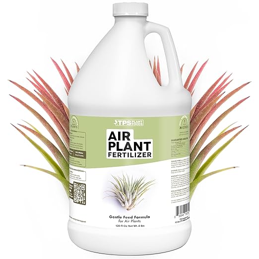 TPS NUTRIENTS Air Plant Fertilizer for All Tillandsia Air Plants Use As Foliar Spray or for Soaking Liquid Plant Food 1 Gallon (128 oz)