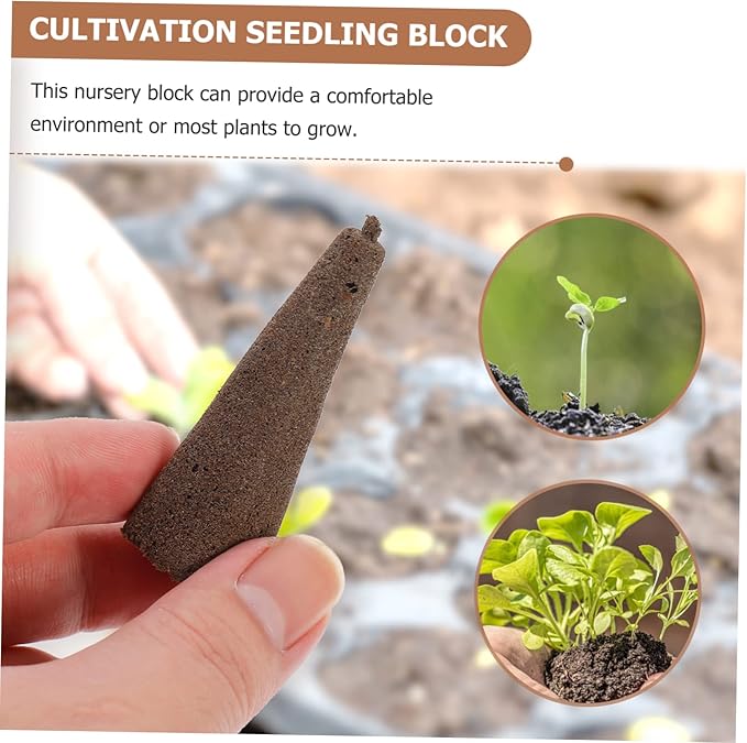 Cultivation Nutrient Soil Block 50pcs Gardening Supplies Compressed Peat Blocks Easy Transplanting