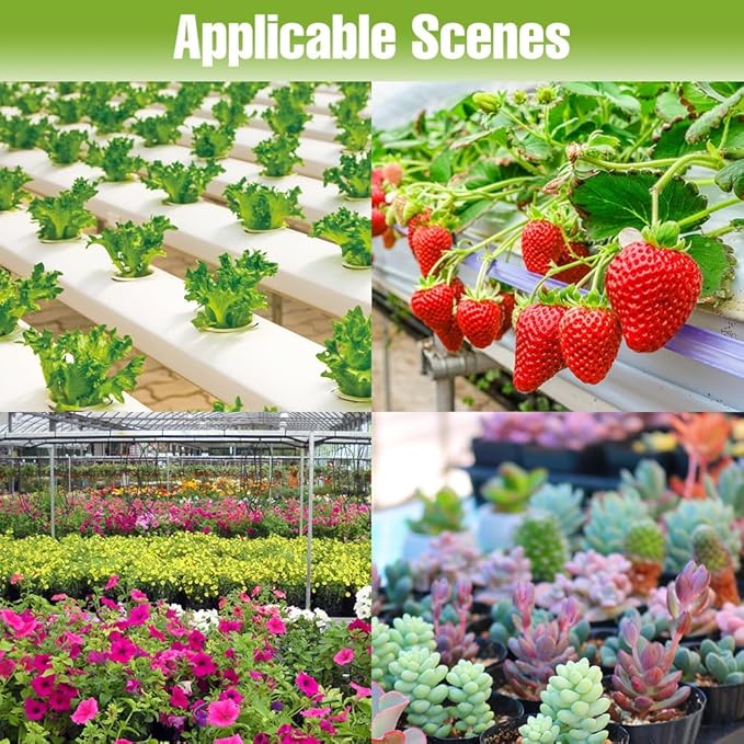 500W LED Full Spectrum Plant Lights AC110V UV IR Indoor Grow Fill Lamp Sunlike Veg/Bloom Modes Seeds Cultivation Lighting Red Blue Potted Flower Succulent Greenhouse Tent Hydroponic with Hook US Plug