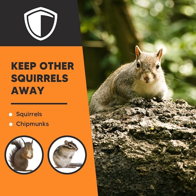 Squirrel Repellent Outdoor Squirrel Deterrent for Garden Chipmunk Repellent Outdoor Squirrel Away Squirrel Repellent for Attic/Trees/YardPeople/Pet/Plant Friendly-8Packs