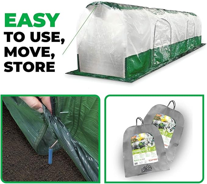 Bio Green SD300 2.6 x 2.3 x 9.8 ft. Polytunnel Super Dome