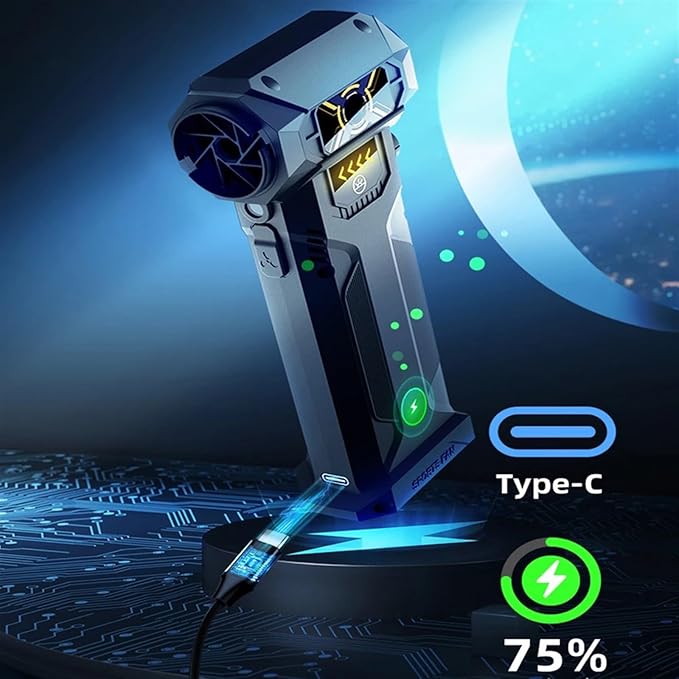 Mini Turbo Jet Fan Rechargeable Electric Air Duster 45m/s Air Blower Jet Dry Blower for Computer Keyboard Outdoors Car Home