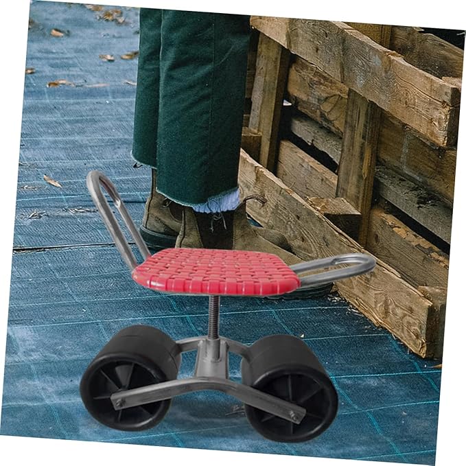 2pcs Rolling Garden Stool Wheels Material for Easy Weeding Outdoor Activities Stable and Portable Garden Seat Wheels for Camping Fishing and More