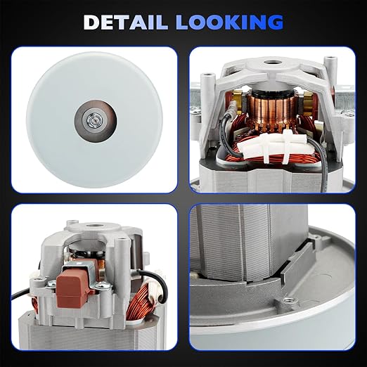 Vacuum Cleaner Blower/Motor 2 Stage 120 Volts Replace# 4M903 115923 Compatible with Miele Tristar F&ampP Fantom Vacuum Cleaners Hurry Canine Dryers Metro Dryers Romani