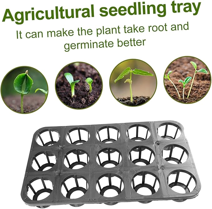 5pcs Plant Germination Tray Plant Growing Trays for Indoor Growth Lightweight and Convenient for Flowers and Vegetables