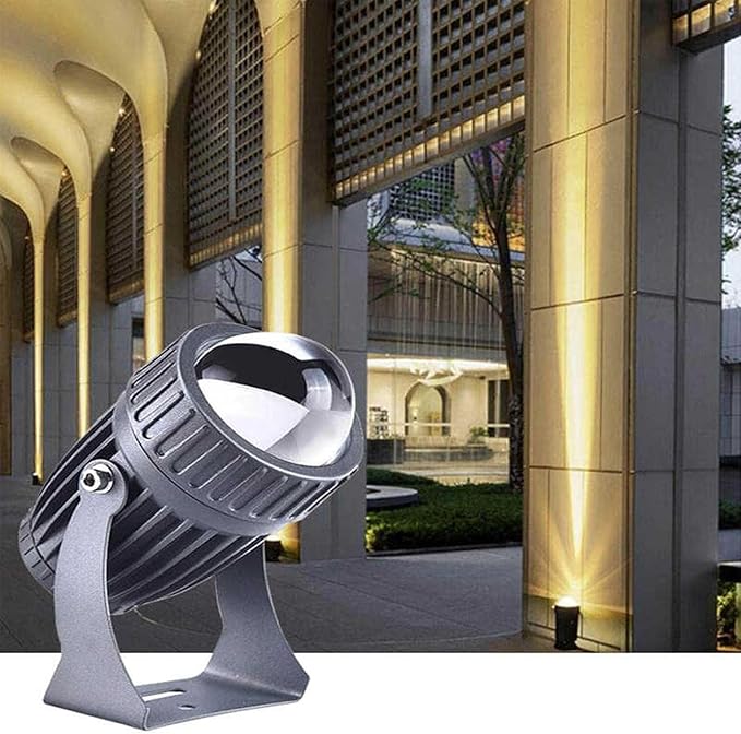 LED Narrow Beam Spotlight - Outdoor Wall Washer Lights AC 85-265V Building Exterior Wall Lighting Roof Long-Range LED Lamp(Blue)