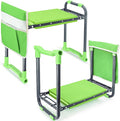 Folding Garden Stool and Kneeler Heavy Duty Garden Kneeler and Seat Kneeling Device for Gardening Gardeners and Seniors (Green)
