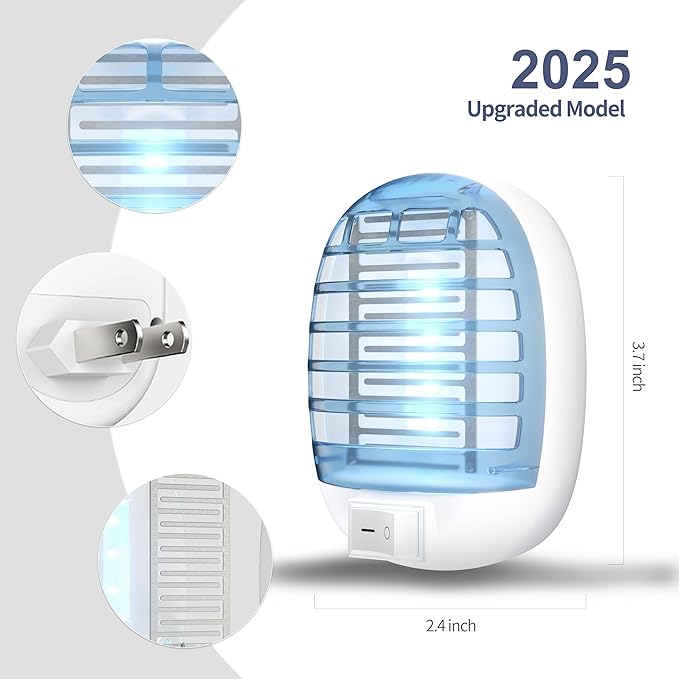 6 Packs Bug Zapper Indoor Fly Traps for Indoors Insect Traps for Home Mosquito Killer for Kids &amp Pets Home Kitchen Bedroom Baby Room Office-15