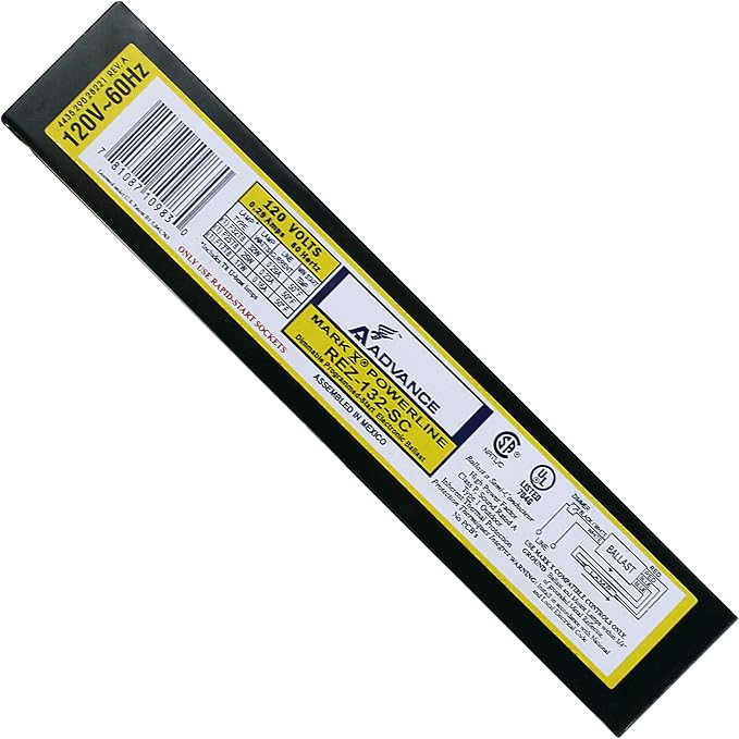 Advance REZ-132-SC MARK 10 Dimmable Fluorescent Ballast (1) T8