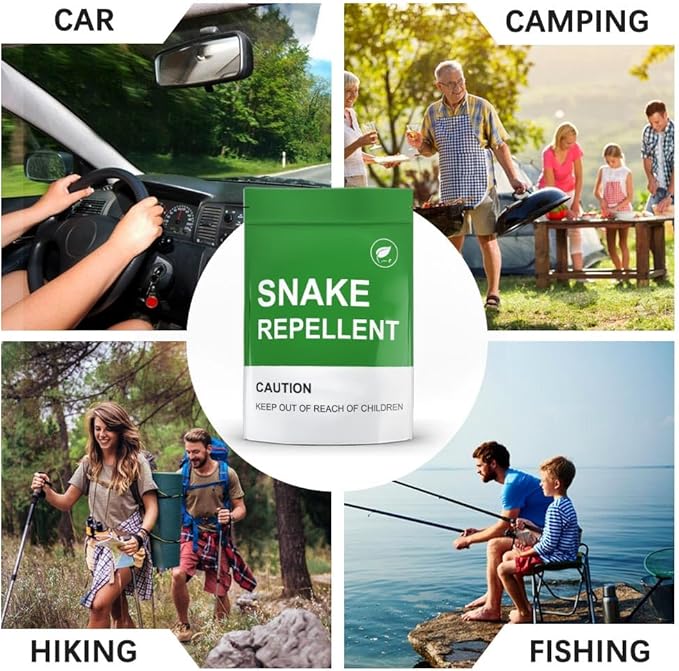 Snake Repellent for Yard Snake Repellent Outdoor Snake Away Repellent for Outdoors Pet Safe Backyard Snakes Deterrent Copperhead Snake Repeller (1 Ounce (Pack of 8))