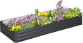 Galvanized Raised Garden Bed 7.9' x 3' x 1' Metal Planter Box for Growing Vegetables Flowers Herbs Succulents Gray