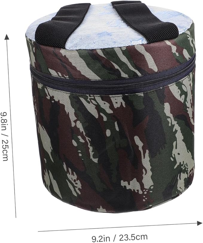 Portable Outdoor Farming Stool with Breathable Foam Cushion 25cm High Garden Workseat with Storage Pocket for Weeding Planting and Travel Random Style