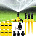 360° Rotation Auto Irrigation System Garden Lawn Sprinkler Patio 90°/180°/360° Adjustable at Will for Outdoor Grass Garden Yard Lawns (3 PCS)