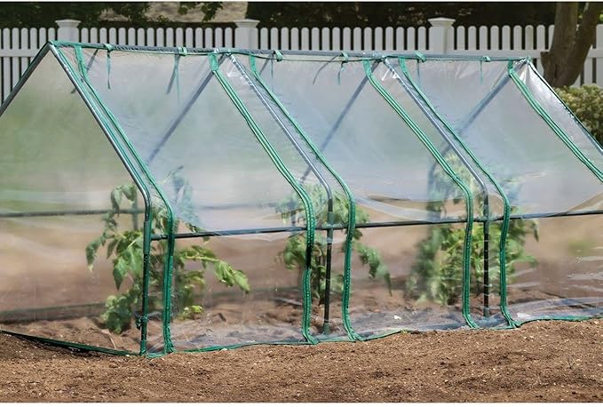 ShelterLogic 3' x 8' x 3' GrowIT Small Garden Greenhouse for Outdoors Easy-Access &amp Durable