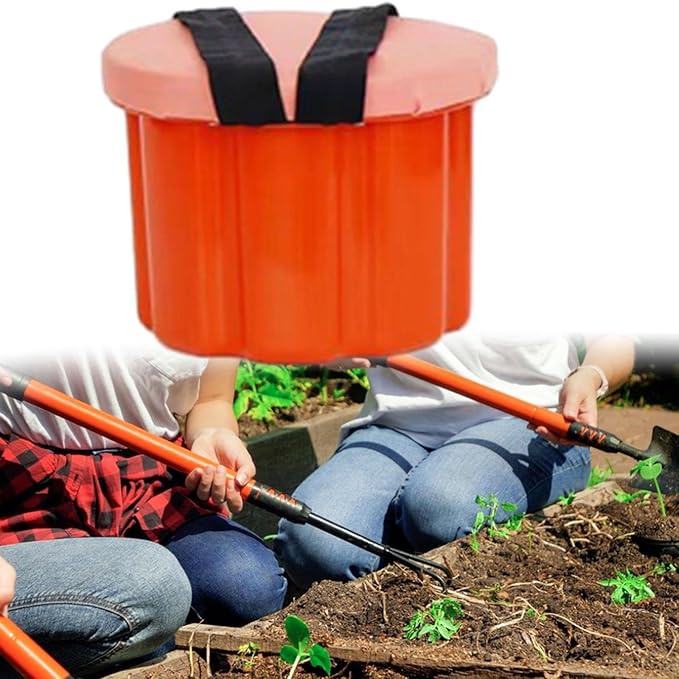 Portable Garden Work Stool with Comfortable Seating Height 18cm