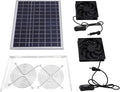 Solar Powered Exhaust Fan Solar Panel Fan with Water Proof Kit Energy Saving Ventilation for Greenhouse Shed Pet House