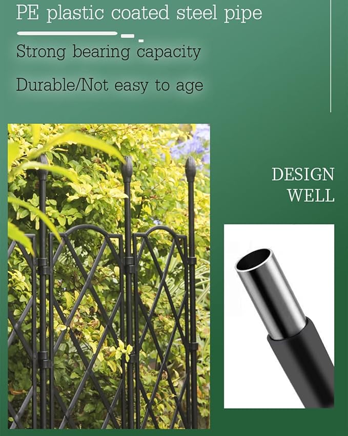 Garden Trellis for Climbing Plants Adjustable Plant Trellis Support Black Climbing Stand Rack for Vegetables Flowers Fruit (Size : 46.5x60cm/18.3x23.5in)