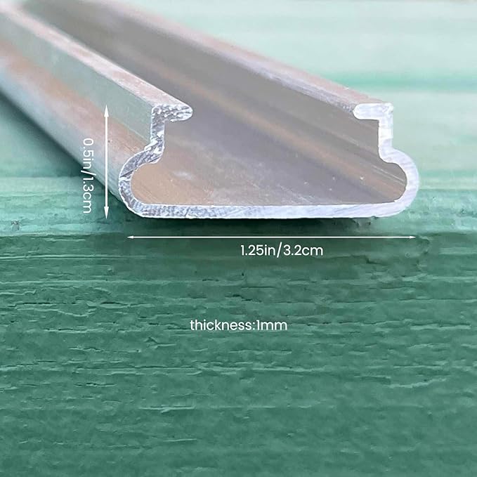 6.6 ft Wiggle Wire and u-Channel for Greenhouse 20 Sets PVC Coated Spring Wire &amp Aluminum Lock Channel Kit for Secure Poly Film Shade Cloth