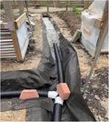 Folded Ground Cover MembraneWeed Membrane Weed Barrier Fabric Non-Woven Geotextile Fabric Garden Weed Barrier Fabric Landscaping Fabric(1x20m)