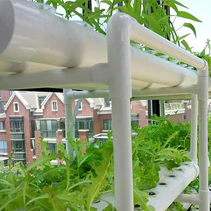 3-Layer 108-hole Hydroponic Planting Tower Soilless Cultivation Planting Kit Suitable for Hydroponic Planting of Leafy Vegetables