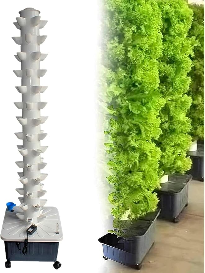 Hydroponics hydroponic Cultivation kit hydroponic Tower Cultivation System 14 Layers and 70 Planting Holes