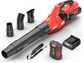 58V Cordless Leaf Blower Brushless 770 CFM 180MPH Power Variable-SpeedElectric Blower with 4Ah Battery and 5A Fast Charger for Lawn Care Yard Outside(KDLB58211BDM)