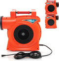 HONEY JOY Commercial Air Blower 2HP/1500W High Power Bounce House Blower Integrated Handle Air Blower for Large Outdoor Inflatables Air Sofas Electric Pump Fan for Bouncy Castle (2HP/1500W)