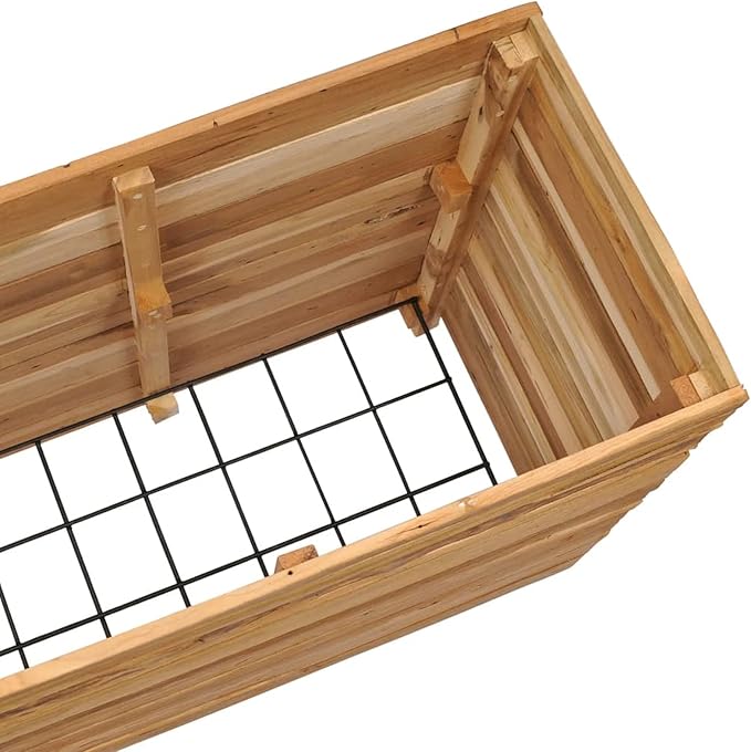 Raised Bed 59.1x15.7x28.3 Solid Wood Teak and Steel