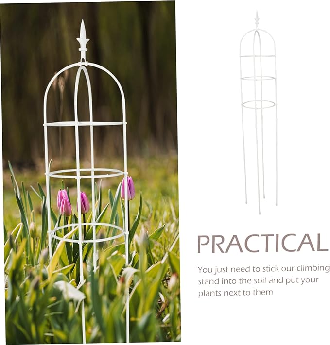 BESPORTBLE Plant Scaffolds Metal Garden Arbor Trellis Outdoor Plant Support for Climbing Vines Roses Peas
