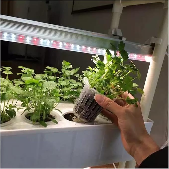 Hydroponic Equipment Hydroponics Growing System Indoor Smart Herb Vertical Garden Kit Automatic LED Grow Lights Planter 3 Layers 42 Plants Indoor Garden